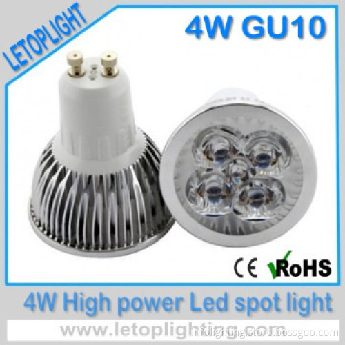Factory Direct sales good quality 4W GU10 high power led spot lamp